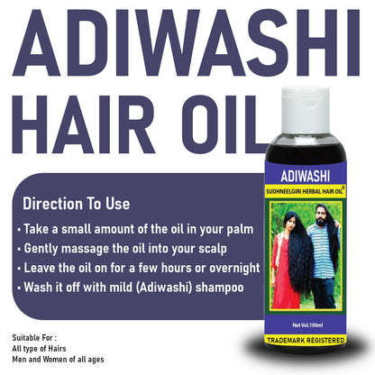 Adivasi Premium SudhNeelgiri Herbal Hair Oil