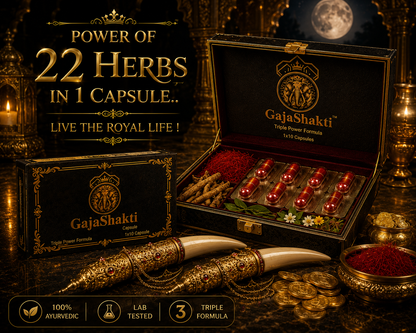 GajaShakti Gold Capsules -Ultra Premium Ayurvedic Daily Vitality & Active Lifestyle Support