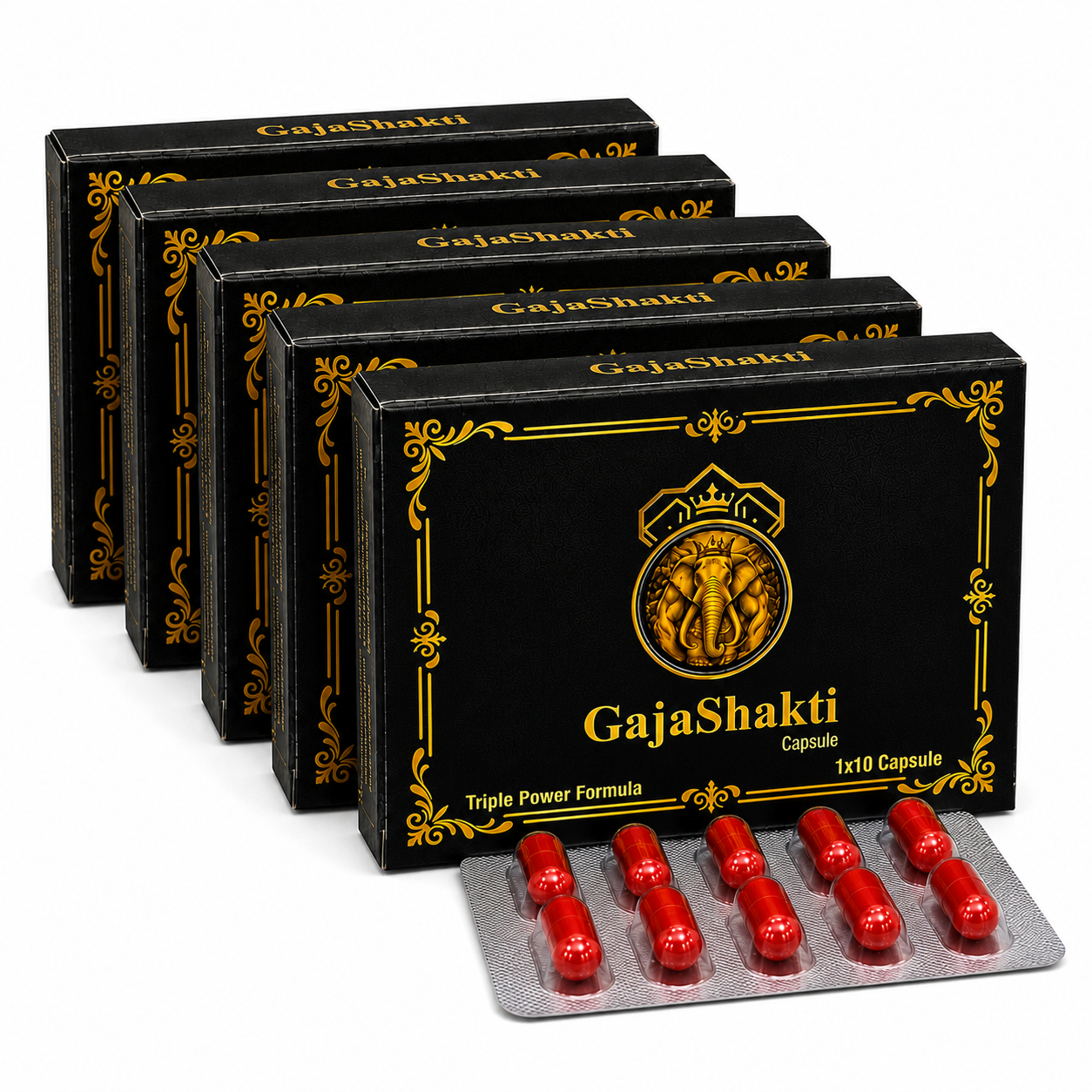 GajaShakti Gold Capsules -Ultra Premium Ayurvedic Daily Vitality & Active Lifestyle Support