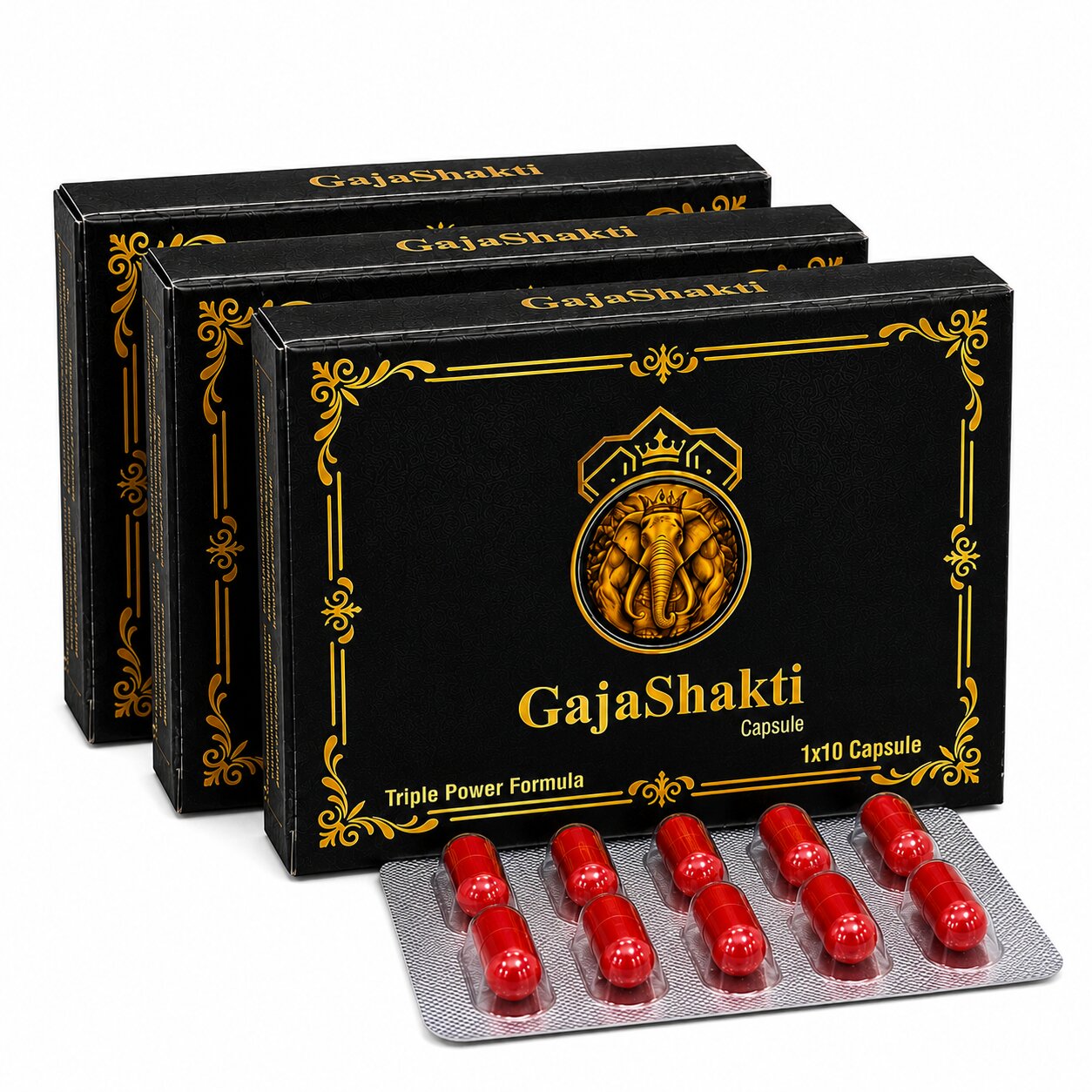 GajaShakti Gold Capsules -Ultra Premium Ayurvedic Daily Vitality & Active Lifestyle Support