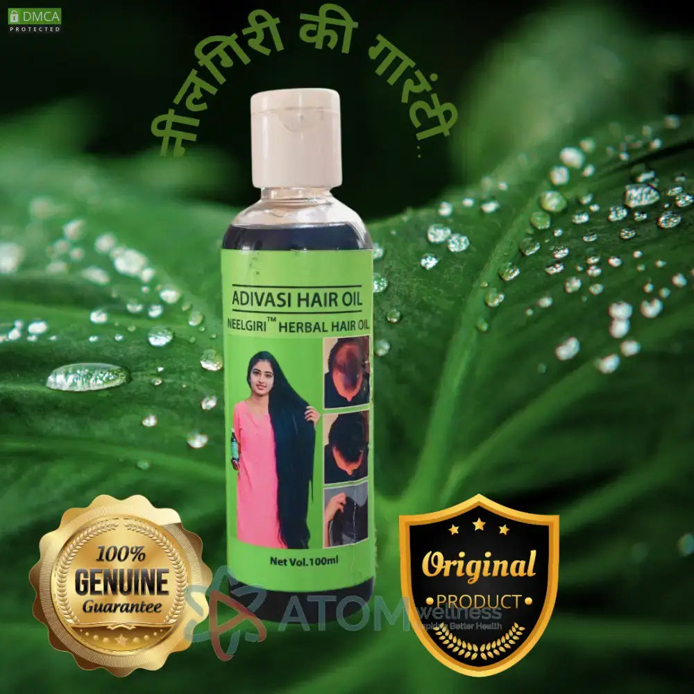 Original Adivasi Neelgiri™ Herbal Hair Oil With 30 Day Guarantee